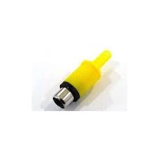 Plug Jack fmea RCA amarelo 